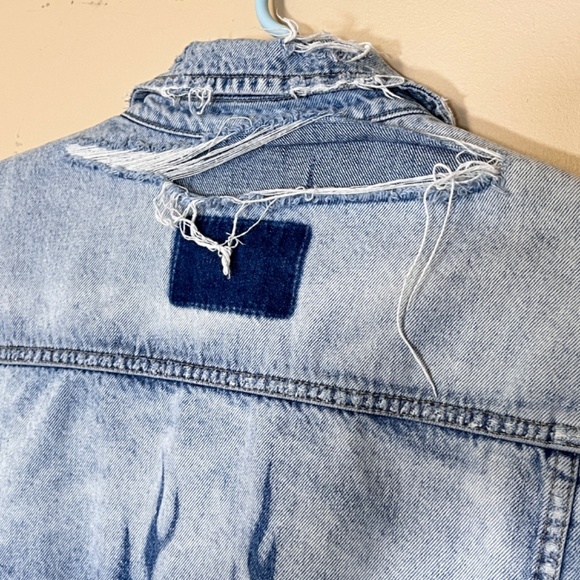 RARE Ksubi Travis Scott Oh G Ghosted Distressed Denim Jacket - Men's Size L - Picture 5 of 10